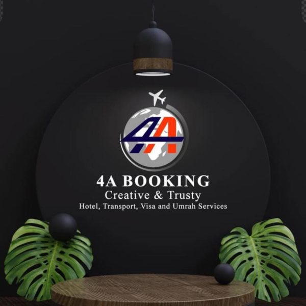 4A booking logo mock up